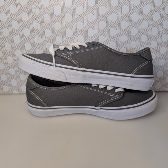 Vans Off The Wall Ortholite Sneakers Women's Size 8.5 Grey 721356 Lace Up Canvas - Picture 6 of 12